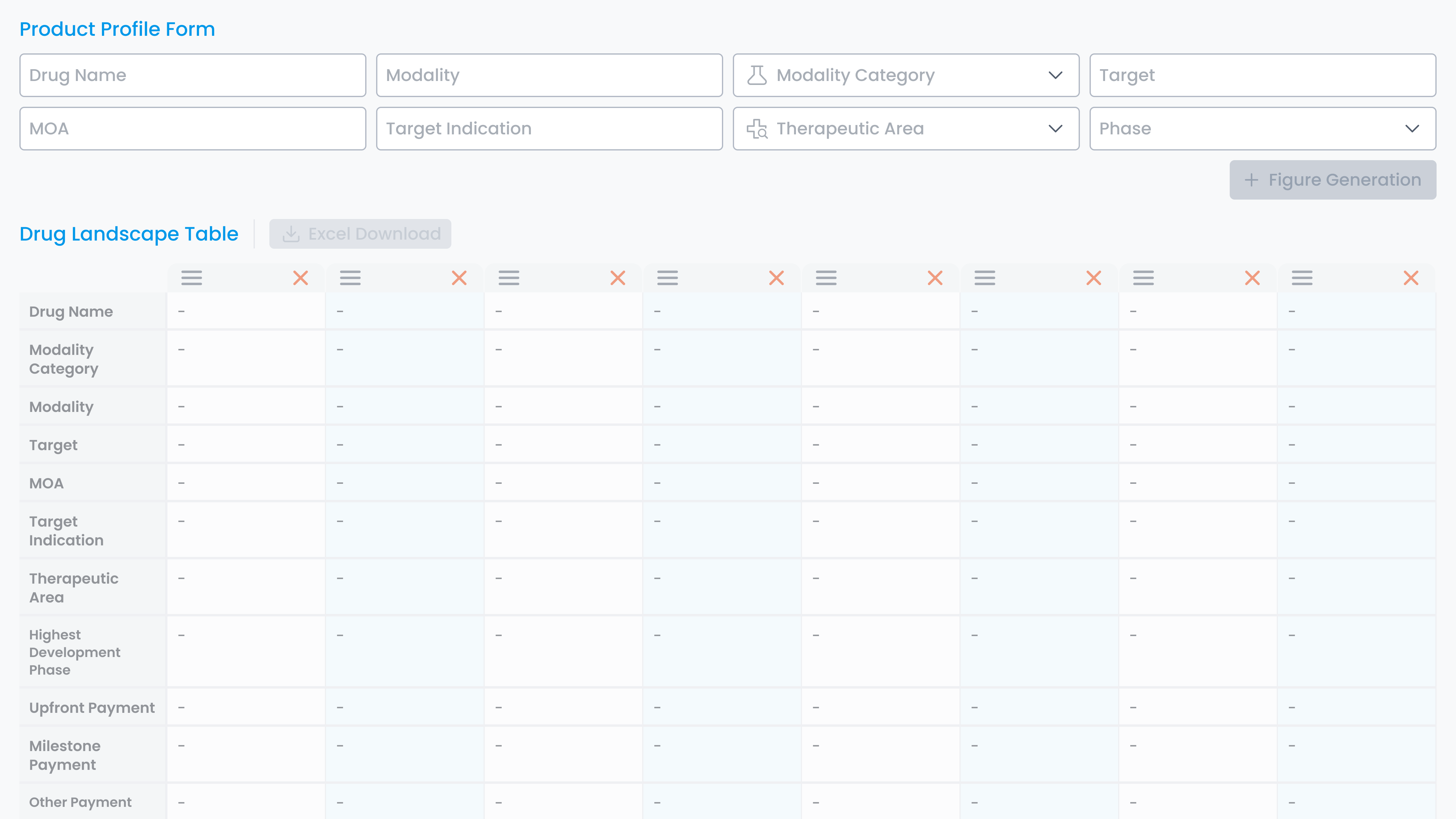 Create  Comparison Table Instantly